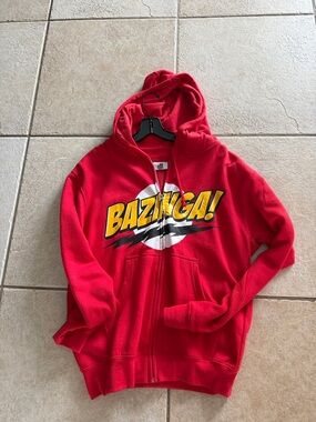 Big Bang Theory Bazinga! Hoodie size unisex S